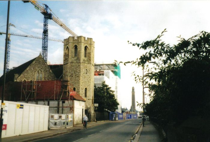 Re-development of the Gas Works site on either side of Mrs Trimmer's Sunday School and St George's Church