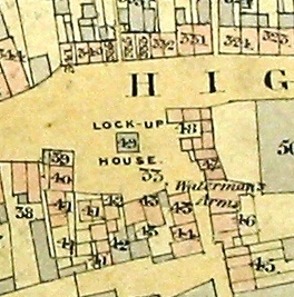 Tithe Map of Old Brentford showing Cage Square