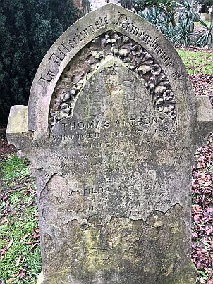 Anthony grave, South Ealing Cemetery