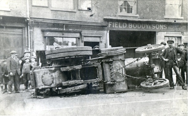 Russell Baby side view including Field, Boddy & Sons shop