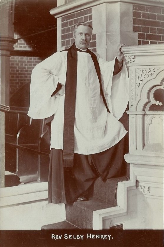 Reverend Thomas Selby Henrey at St George's church Brentford