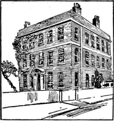 Line drawing of Brent House