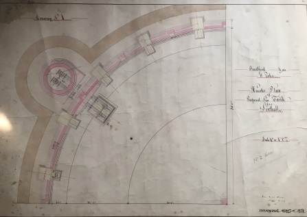 A cross-section of a gas tank