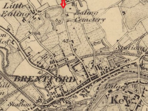 OS one inch to mile map published 1876