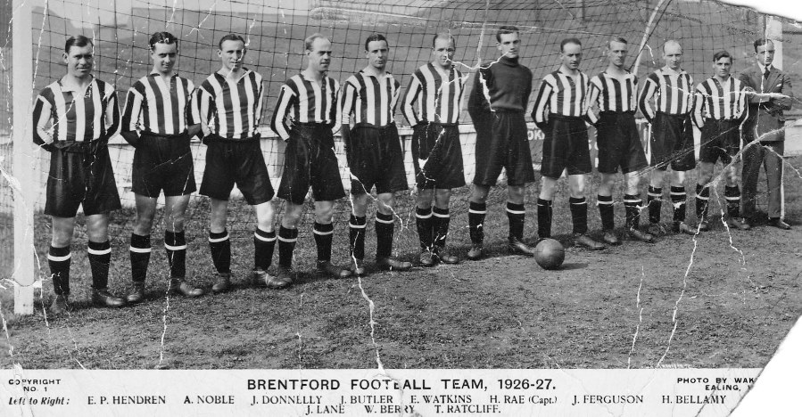 Brentford Football Club team, 1926/7
