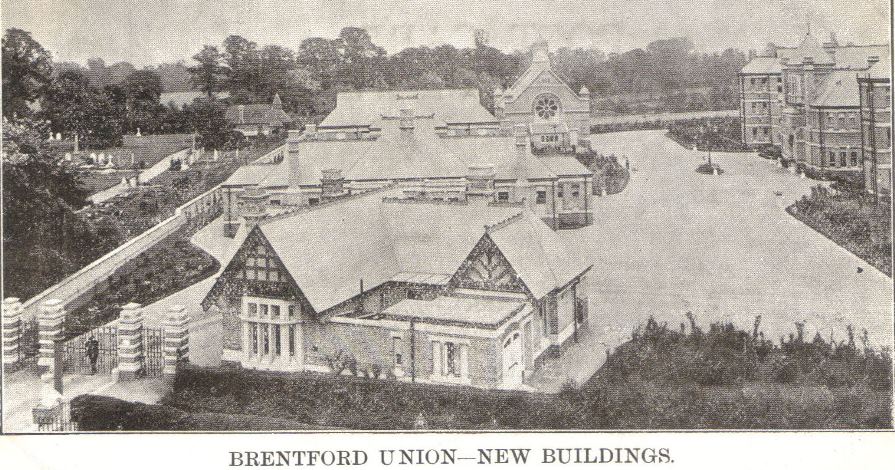 View of workhouse buildings
