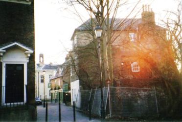 Entrance to the back of the Market Place from the Butts, 2002