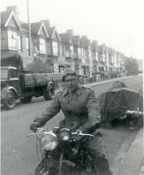 Bill Ashby on motorbike