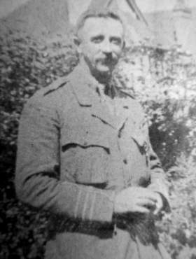 CE Saunders in military uniform