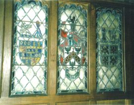 Clitherow Coat of Arms (centre), Squires Pew, Hotham Church (Janet McNamara)
