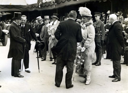 King George V and Queen Mary with local dignitaries
