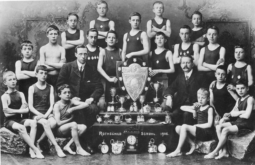 Studio portrait, thought to be boys rowing teams
