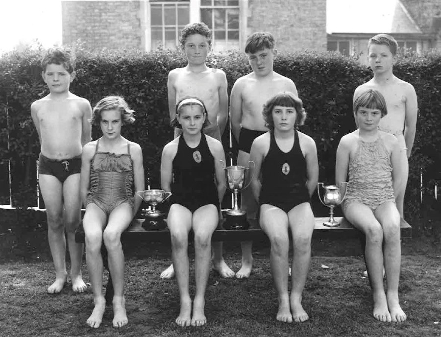 St Lawrence with St Paul’s School Swimming Team, around 1955