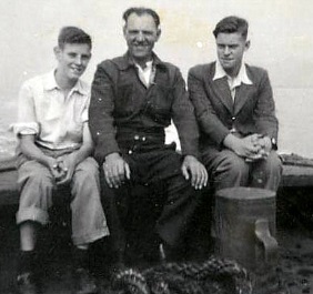 Me, The Skipper, Geoff
On board the Robertsbridge